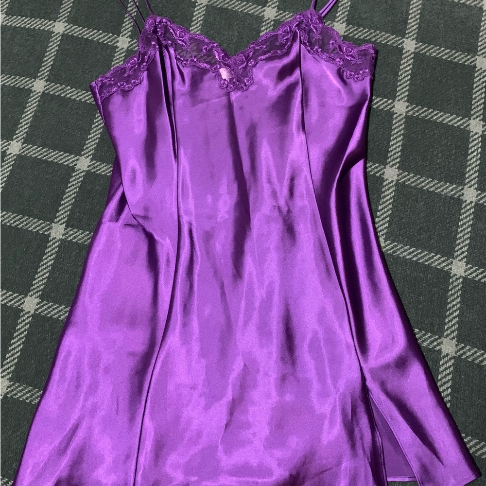 Victoria's Secret Purple Satin Nightgown